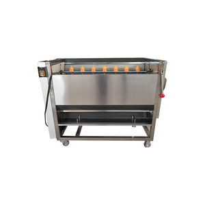 Machine à éplucher les pommes de terre automatique à haute efficacité, éplucheuse industrielle et commerciale pour légumes et carottes, traitement à haute efficacité - Product Image 6