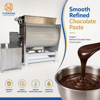 TUORONG Machine de raffinage et de conchage du chocolat industrielle et commerciale en acier inoxydable 2000KG 1000kg