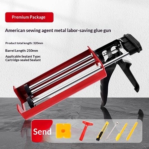 Pistolet à mastic double tube 400 ml – Pistolet manuel pour colle époxy, coulis de <span class=keywords><strong>carrelage</strong></span> et adhésifs époxy - Product Image 3