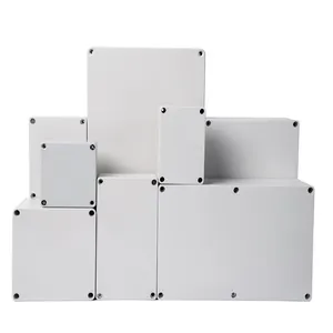 Caja de conexiones impermeable tipo F para exteriores, caja de distribución eléctrica con botón de plástico de encendido sellado