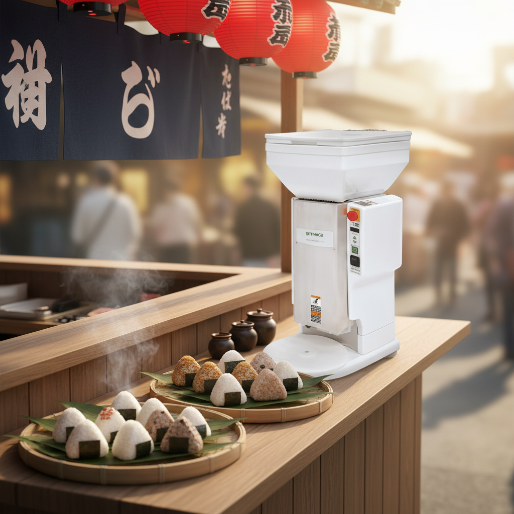 QDMECH Commercial Triangle Sushi Rice Ball Machine Full Automatic Operation