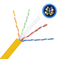 Cable de Red Flexible y Práctico, Resistente a Impactos, CAT6A, Par Trenzado, para Redes de Computadoras y Deportes Electrónicos