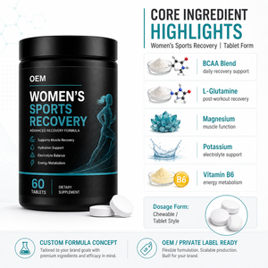 <span class=keywords><strong>BCAA</strong></span> Glutamin Elektrolyt Sporttabletten mit Magnesium, Kalium und Vitamin B6 für Maßgeschneiderte Regenerations-Nahrungsergänzungsmittel-Produktlinien - Product Image 2