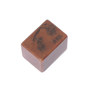 Support de couvercle en pierre Shoushan sculpté à la main, repose-couvercle de théière Zisha, accessoire de thé, origine Anji - Product Image 5