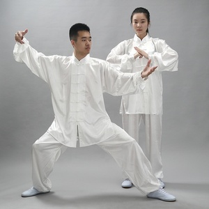 Ensemble de vêtements Tai Chi de qualité supérieure à bas prix, uniformes artistiques de mariage rouges de Kung Fu avec logos et étiquettes privés sur le prix de gros - Product Image 6