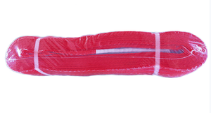 <span class=keywords><strong>Élingue</strong></span> de sangle plate à double œil en polyester de couleur rouge <span class=keywords><strong>5T</strong></span> 100% pour un ascenseur sûr - Product Image 4