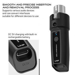 Cổ Phiếu Mới Trx02 2.4G Chuyển Đổi Microphone Hệ Thống Không Dây Âm Thanh Xlr Máy Phát Và Máy Thu Cho Năng Động Microphone - Product Image 3