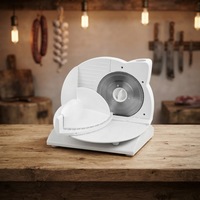 Trancheuse à viande pliable 150W, électrique, réglable de 0 à 15 mm d'épaisseur, lame en acier inoxydable pour la cuisine à domicile, viande congelée