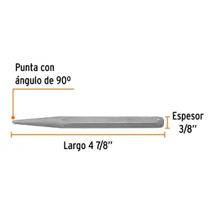 Truper 3/8 'punzon Para Barrenar Caja Con 12 Unidades Largo 4-7/8' - Product Image 2