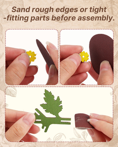 3D Wood Flower Toddlers Creative Educational Cartoon DIY Laser Cut Jigsaw Puzzle for 5 to 7 years kids - Product Image 5