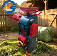Hacheuse de fourrage électrique multifonctionnelle sèche et humide, coupe-paille, hacheuse d'aliments pour l'agriculture, machine à pulpe de fourrage ensilé