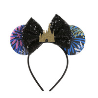 Bandeaux avec oreilles de souris pour enfants, collection 2022, accessoires pour cheveux, fête, Festival, princesse, nœud à paillettes, blanc neige