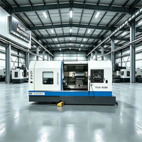 Tour CNC à banc incliné TCK63E, machine de tournage de métaux robuste, haute précision de coupe