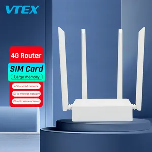 Enrutador Vtex 4G Antena exterior Wifi 6 5,4G Internet de alta velocidad Gaming 5G Cpe Router compatible con escritorio y montaje en pared