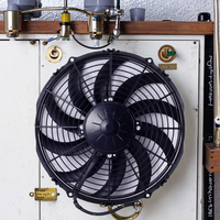 8 "9" 10 "11" 12 "13" 14 "16" SPAL climatisation pour DC condensateur moteur ventilateur 12V/24V pousser et tirer de l'usine