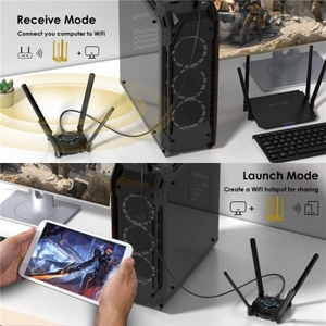 <span class=keywords><strong>Wavlink</strong></span> WN695X2 AX5400 <span class=keywords><strong>USB</strong></span> WiFi 6 dongle 4เสาอากาศรับสัญญาณ Tri-band อะแดปเตอร์ไร้สาย - Product Image 3