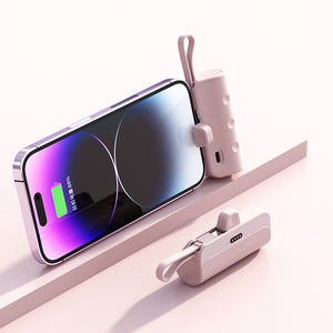 <span class=keywords><strong>Batterie</strong></span> de rechange <span class=keywords><strong>externe</strong></span> MIQ Powerbank 3000mAh Mini banque d'alimentation à capsule de poche portable avec câble intégré - Product Image 2