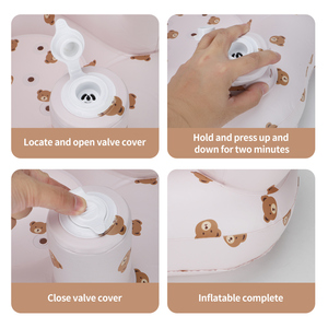 Swimbobo Portable gonflable petit ours enfants canapé siège chaises pour douche apprendre tabouret manger bébé siège de bain - Product Image 5