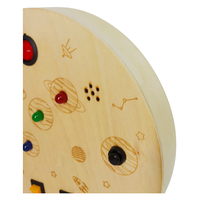 Jouet éducatif précoce en bois, planche d'activités avec interrupteurs LED et sonores, coordination œil-main, circuit spatial pour enfants, développement de la motricité fine