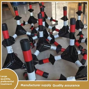 Explosion-Proof Anti-Collision Reflective PVC School Entrance Car Blocker Non-Tipping Triangle <strong>Spiked</strong> Cone Road <strong>Barrier</strong> - Product Image 4