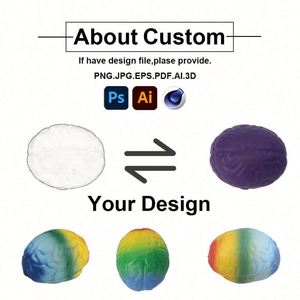 OEM Custom Logo PU Brain Stress Balls Bulk Promotional <b>Gifts</b> for Education Institutions - Product Image 2