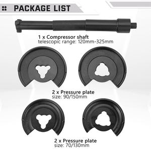 Compresor de resorte de suspensión de 5 piezas, herramientas de reparación de ejes, acero chapado en cadmio, Compatible con <span class=keywords><strong>Mercedes</strong></span> Benz - Product Image 2