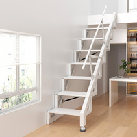 Escalier de grenier pliable mural, échelle légère en aluminium pliable pour usage domestique