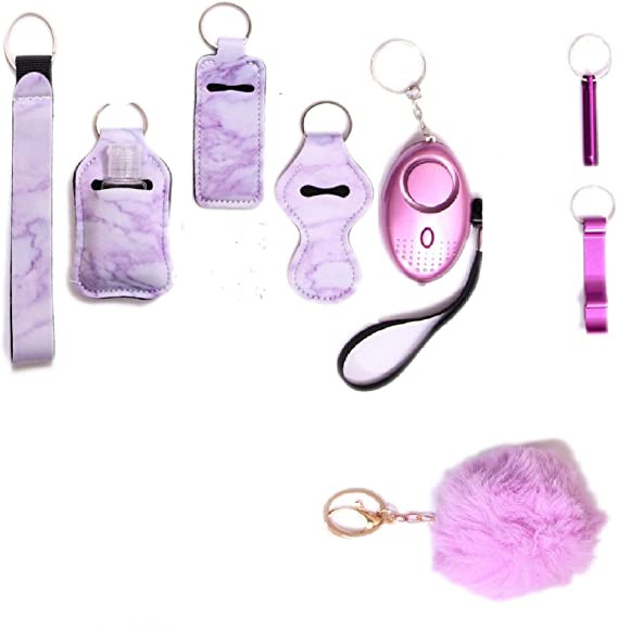 Marbre violet/ensemble de 9 pièces