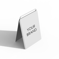 Support de logo de marque en métal personnalisé - Panneau de table autoportant pour le commerce de détail et les événements, en acier inoxydable durable, OEM/ODM acceptés