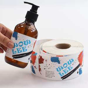 Tùy chỉnh in ấn không thấm nước mỹ phẩm logo tự dính Vinyl CuộN chai bao bì nhãn tùy chỉnh dán - Product Image 2
