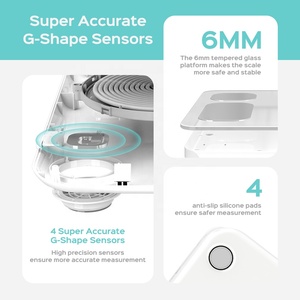 Balance connectée Welland pour la composition corporelle, synchronisation Bluetooth, approuvée par la FDA, 24 utilisateurs - Product Image 4