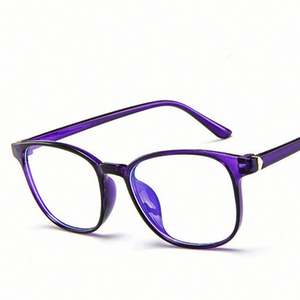Gafas de Computadora con Bloqueo de Luz Azul, Montura Azul y Roja, Estilo Vintage, para Hombre y Mujer - Product Image 5