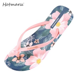 Chanclas Hotmarzz de alta calidad para mujer, chanclas ligeras de Pvc Bohemia Floral para interiores y exteriores, zapatillas de verano - Product Image 3