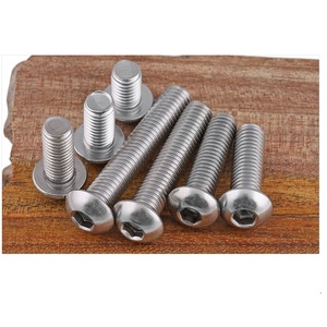 Bu lông vít đầu tròn chìm, chốt an toàn chống phá hoại, đầu lục giác lục giác chìm ISO 7380, thép không gỉ 304 - Product Image 6