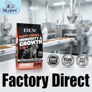 Complément alimentaire pour chiens maigres, <span class=keywords><strong>gain</strong></span> de poids, musculation, gommes à mâcher riches en protéines, OEM/ODM, prix d'usine - Product Image 6