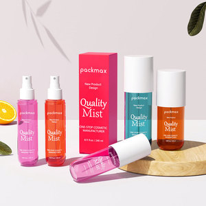 Flacon pulvérisateur vide rond en PE imprimé sur mesure pour produits de soin, cosmétiques, visage et corps - Product Image 1