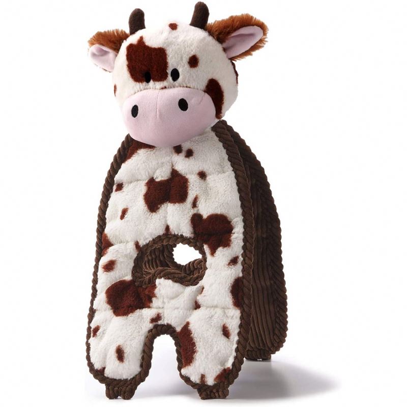 Окуньки для домашних животных, окуньки для малышей, плюшевые коров, животные, сильное прикосновение, мульти-Сенсорная игрушка для собак, плюшевая игрушка