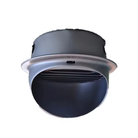 Sortie d'air extérieur DN150 pour registres et grilles étanches à la pluie ronds et sphériques en acier inoxydable