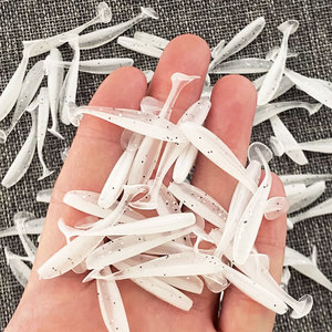 Aotuo Leurre souple bionique multicolore à queue en T de 0,4 g et 4 cm <span class=keywords><strong>pour</strong></span> la micro-pêche au bar, très vendu - Product Image 2