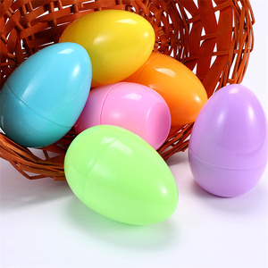 New Arrival Large Pastel Easter <strong>Eggs</strong> Empty Colorful Bright Eggshells with Hinge for Easter Hunt Party Favor Prize Supplies - Product Image 1