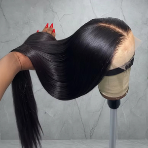 Peluca frontal de encaje HD sin pegamento 13x6, cabello virgen vietnamita, pelucas de cabello humano con encaje frontal, cabello con cutícula alineada, peluca lisa y recta. - Product Image 1
