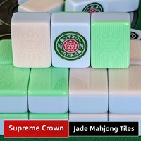 Jeu de Mahjong 108 tuiles 50 mm vert rose pour 4 joueurs, jeu magnétique de table automatique