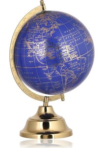Desktop Armillary <b>Globe</b> <b>Rotating</b> Brass Polish Aluminum Base Office Home Decoration Handmade Digital Printing Decorative <b>Globe</b> - Product Image 4