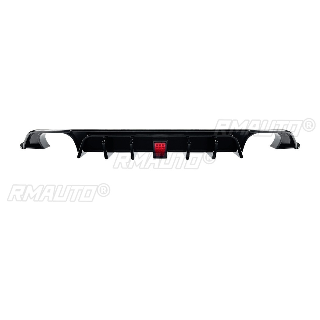 Negro brillante de doble salida con luz