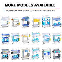 Chariot à médicaments avec séparateurs réglables et tiroirs codés par couleur, verrouillage central, grande capacité pour les médicaments infirmiers