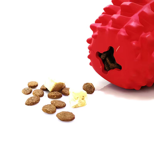 Offre Spéciale – Jouets à Mâcher Interactifs Écologiques et Indestructibles en Caoutchouc pour Animaux de Compagnie – Nettoyage des Dents, Jouet Sonore, Distribution Lente de Nourriture - Product Image 4