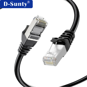 สายแพทช์คอปเปอร์ SFTP Cat6 Cat6A Cat7 Cat8 สำหรับใช้งานภายในและภายนอกอาคาร ความยาว 10 ม. 20 ม. 25 ม. 30 ม. 50 ม. สายเคเบิลเครือข่ายอีเธอร์เน็ต LAN - Product Image 3