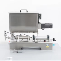 Machine de remplissage semi-automatique de beurre de cacahuète LK-GTGZ100U avec trémie de mélange en U et agitateur