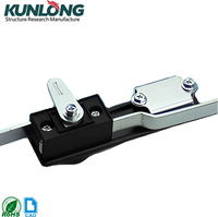 Serrure industrielle pour armoire congélateur SK1-083-2B en alliage de zinc et acier, cylindrique multipoints, entraxe 50mm, 2 clés KUNLONG