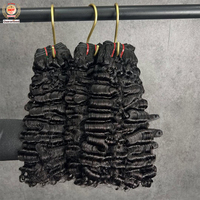 Prix d'usine Extensions de cheveux humains bouclés birmans bruts vierges à cuticules alignées, Vente en gros de mèches de cheveux birmans Mink, Fournisseur